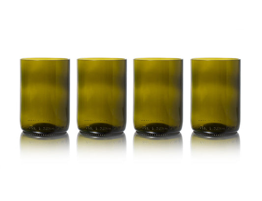 Rebottled Drink Glazen - 4-Pack - Olive